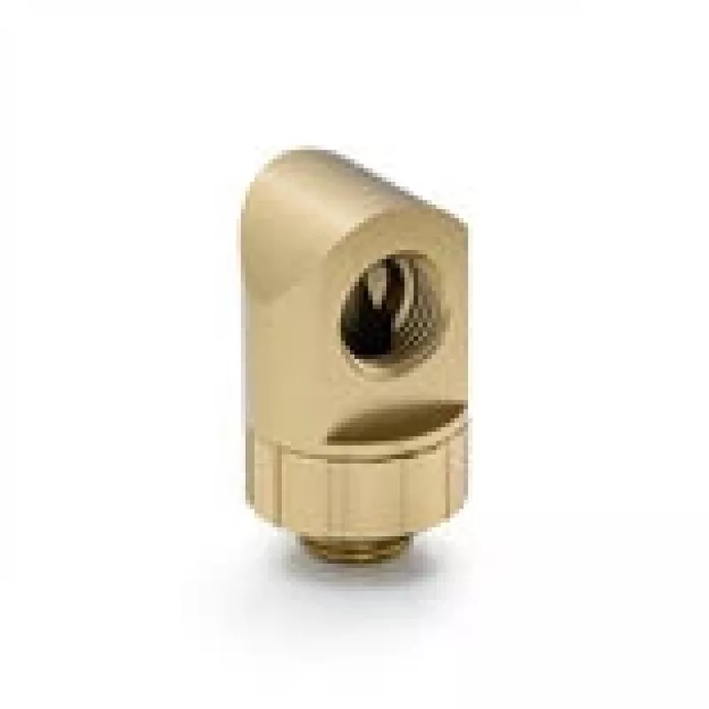 BitsPower 90° sukamasis jungties elementas Artemis BPM-AT90R Gold — kampinis montavimo elementas vandens aušinimui