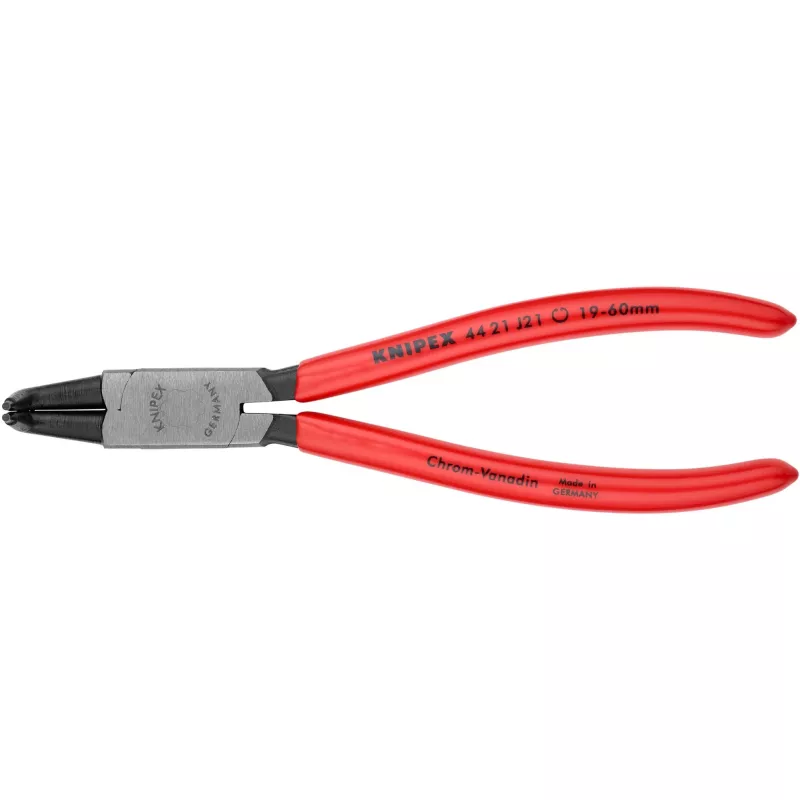Knipex žiedinių fiksatorių replių rinkinys 4 vnt. sulankstomame dėkle 19–60 mm