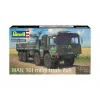 Plastikinis modelio rinkinys REVELL Man 10T Milgl 8x8 sunkvežimis masteliu 1/35
