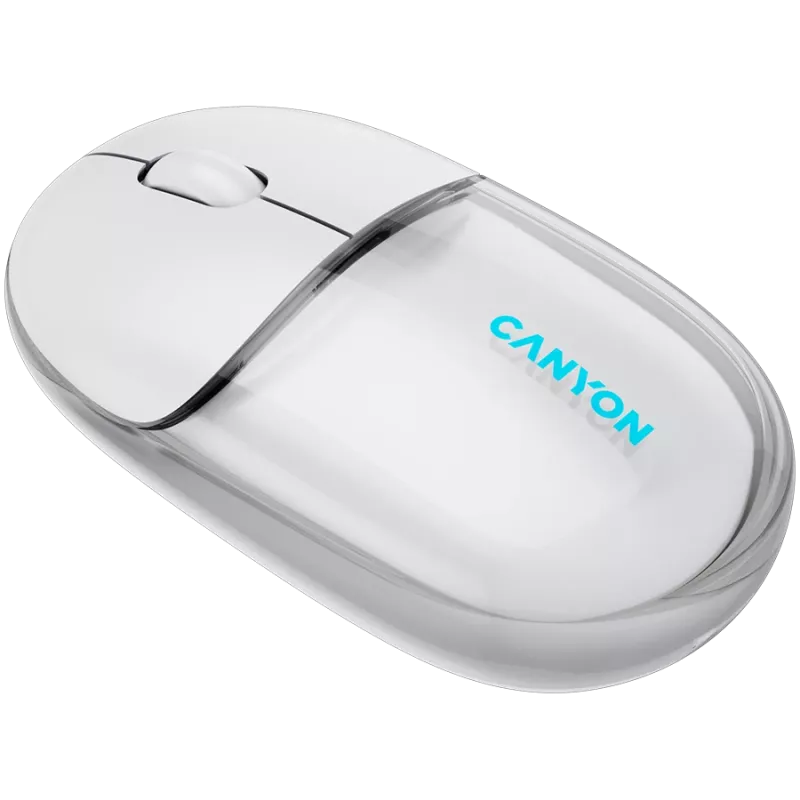 CANYON pelė OnClick 24 BT/ Wireless Transparent/White