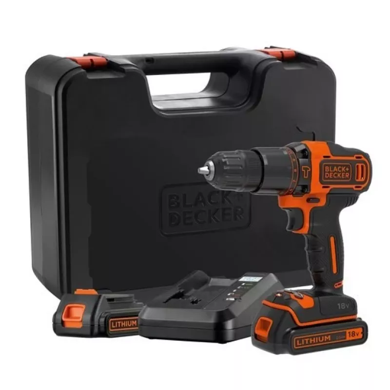 Juoda & Decker BDCHD18K1B2-QW grąžtas 1400 aps./min.