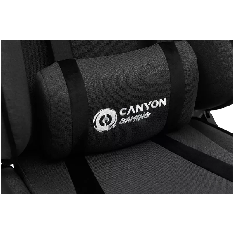 Canyon FCH01 - Crest - žaidimų kėdė su medžiaginiu apmušalu - pilka