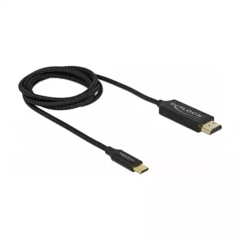 Vaizdo kabelio adapteris DeLOCK 84904 USB Type-C į HDMI 1 m juodas