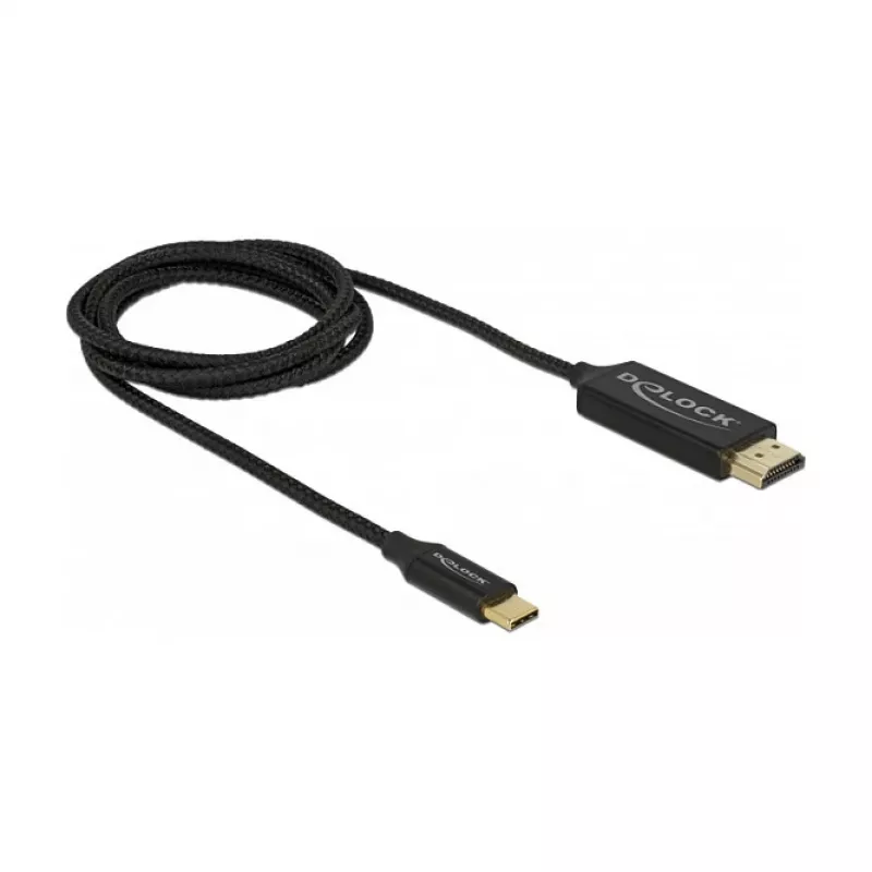 Vaizdo kabelio adapteris DeLOCK 84904 USB Type-C į HDMI 1 m juodas