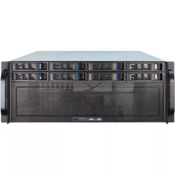 Serverio korpusas Inter-Tech 4U-4408 Rack juodas, sidabrinis