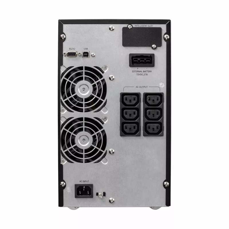 Eaton 9E 2000I nepertraukiamo maitinimo šaltinis (UPS) Dvigubo keitimo (Online) 2 kVA 1600 W 6 kintamosios srovės lizdai