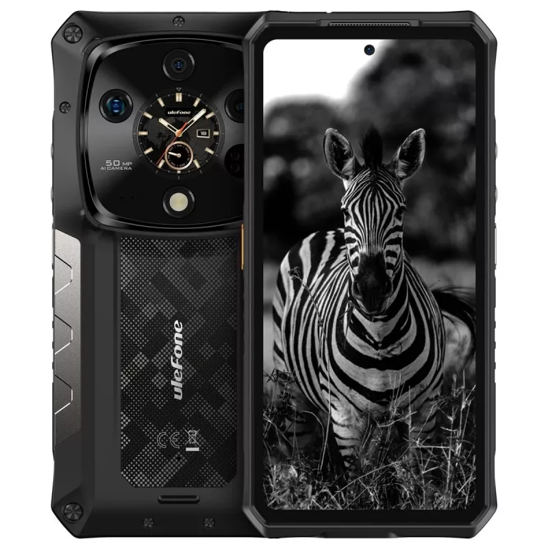 Patikimas išmanusis telefonas UleFone Armor 28 Ultra 5G — 16GB RAM, 1TB atminties, juodas