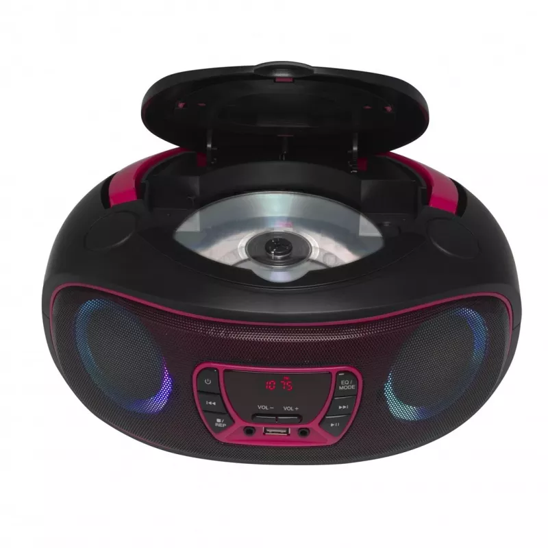Denver TCL-212BT PINK CD grotuvas Nešiojamasis CD grotuvas Juoda, Rožinė
