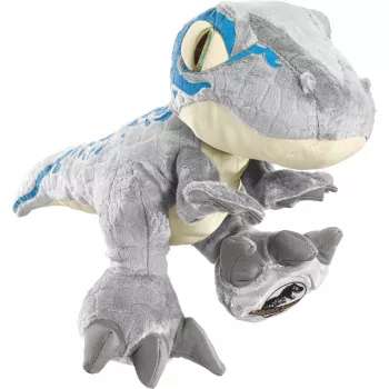 Jurassic World, Blue, pliušinis žaislas pilkai mėlynas, 30 cm