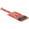 Delock 63384 Mini PCIe į M.2 Key B keitiklis su Micro SIM lizdu