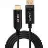 Lindy 30 m šviesolaidinis hibridinis DisplayPort 1.2 į HDMI 18G laidas