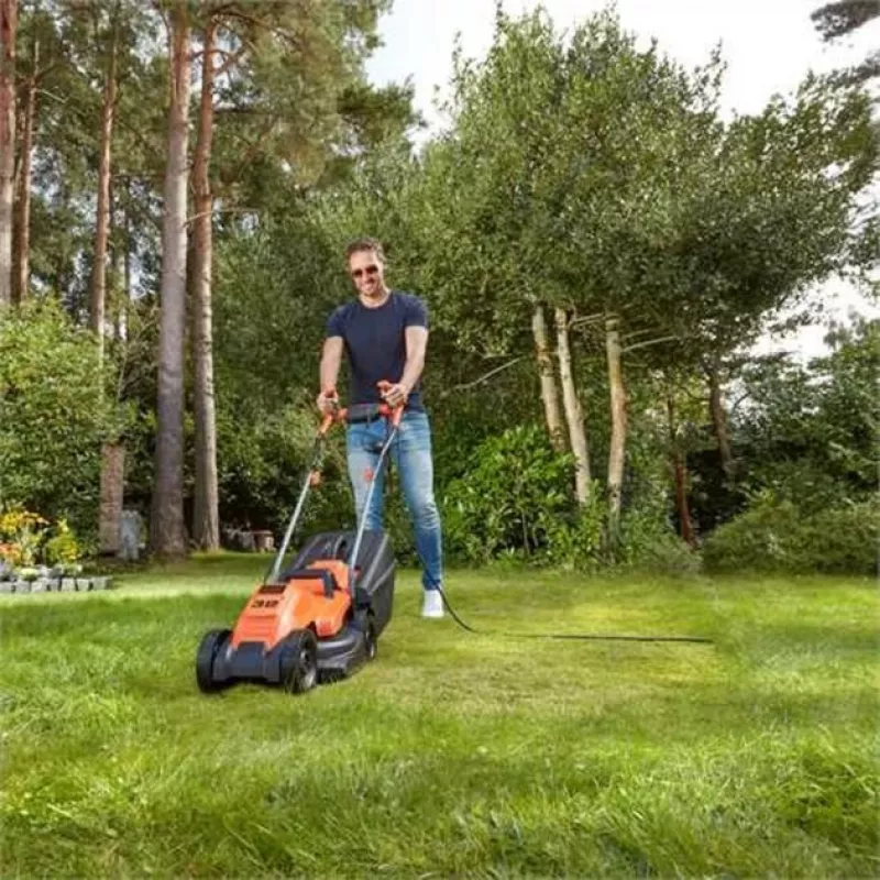 Juoda & Decker elektrinė vejapjovė su pjovimo aukščio reguliavimu 1200 W Pjovimo plotis (maks.) 32 cm