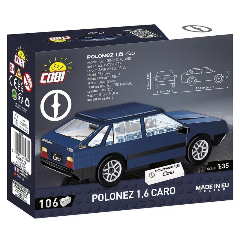 Cobi Polonez 1,6 Caro modelio rinkinys — mastelis/modelis nenurodytas, plastikinis konstruktorius, MPN 24589