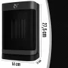 Extralink keraminis elektrinis bokštinis šildytuvas 1500W LED nuotolinio valdymo pultas