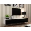 Cama svetainės baldų komplektas VIGO 22 baltas/juodas blizgus