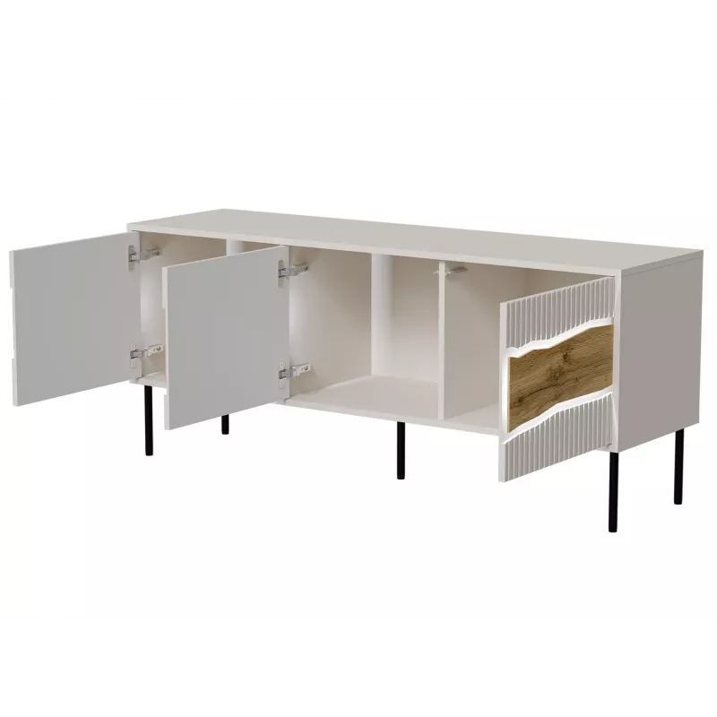 Cama INSERTO 3D TV spintelė 143.5x40x61.5 kašmyro + LED