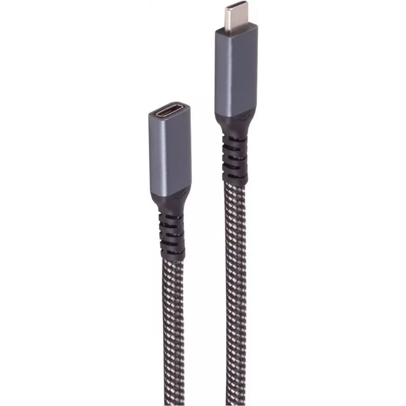 shiverpeaks ®-BASIC-S--USB-C prailginimo laidas, 3.2, PD, tekstilinis, 0,5 m (BS14-74003)