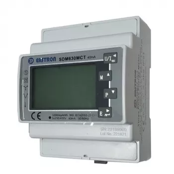 Elektros skaitiklis Growatt PV Smart Meter TPMCTE100A 100A — fotovoltinėms sistemoms, CT pagrindu veikiantis matavimas