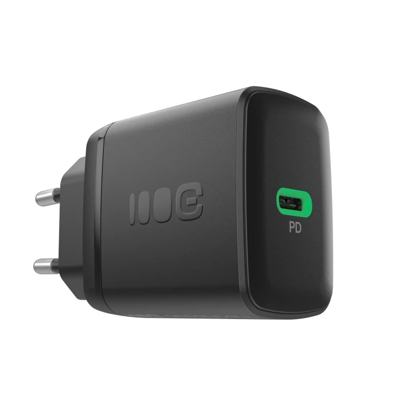 Maitinimo adapteris Green Cell PowerSource Solo30 30W juodas — USB‑C vieno prievado įkroviklis