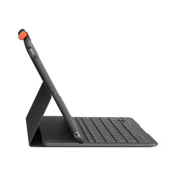 Logitech plonas Folio Pilka Bluetooth QWERTZ Swiss klaviatūra, skirta iPad
