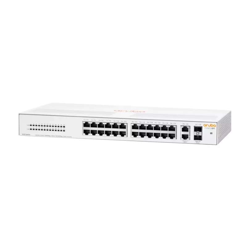 HPE Aruba Networking Aruba Instant On 1430 26G 2SFP nevaldomas L2 Gigabit Ethernet (10/100/1000) 1U