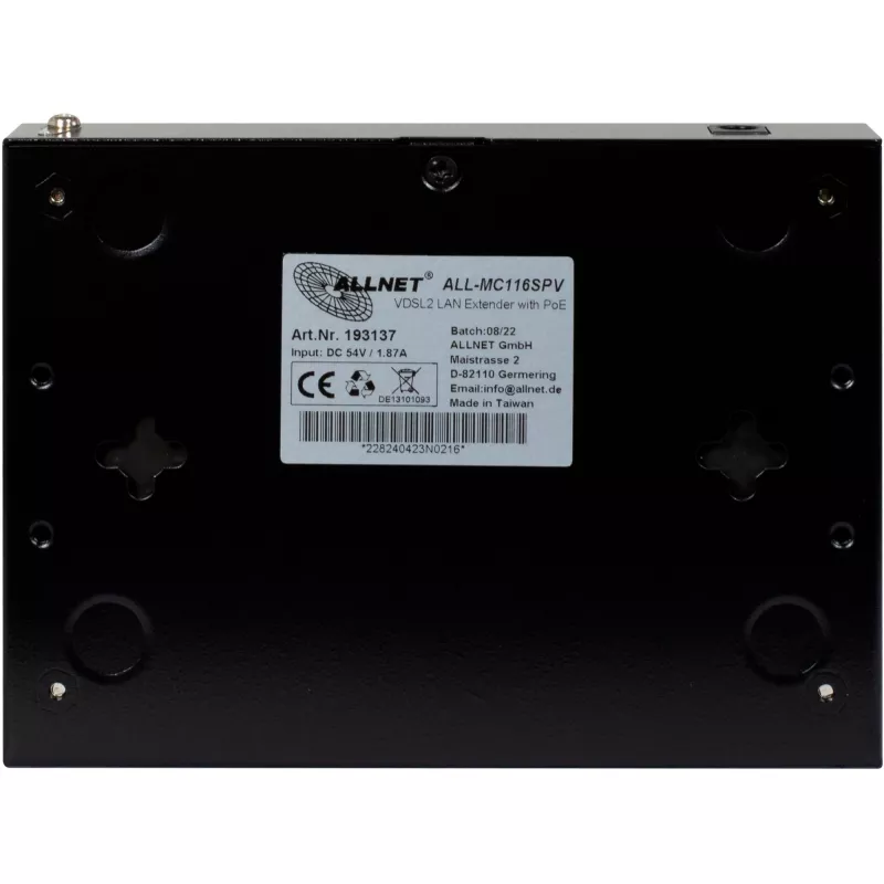 ALLNET ALL-MC116SPV-VDSL2 maršrutizatorius be „Wi-Fi“ IEEE 802.3ab
