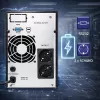 UPS QOLTEC gryna sinusinė banga 1 kVA 800 W su AVR ir LCD ekranu