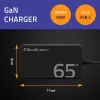QOLTEC įkroviklis 65W GaN Super Fast plonas PD 5-20V 3.25A USB-C