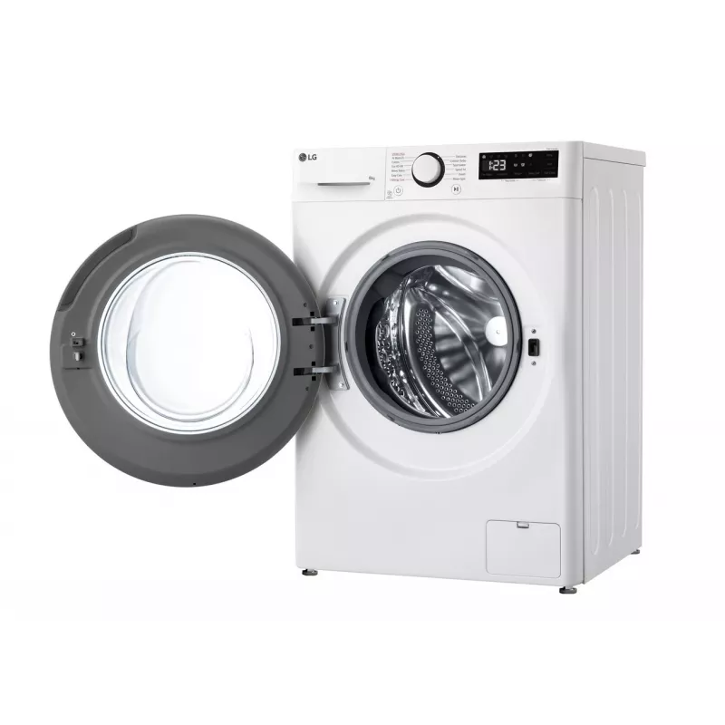 LG | Skalbimo mašina | F2WR508SWW | Energijos efektyvumo klasė A-10% | Įkraunama iš priekio | Skalbimo talpa 8 kg | 1200 aps./min | Gylis 47,5 cm | Plotis 60 cm | Ekranas | LED | Garo funkcija