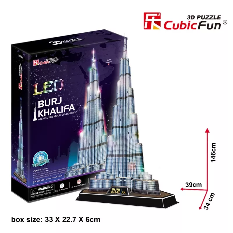 Cubicfun PUZZLE 3D Burj Khalifa (The Light) (DA-20508)