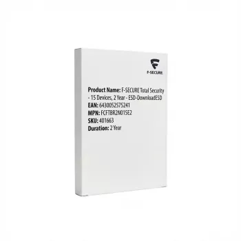 F-SECURE Total Security - 15 įrenginių, 2 metai - ESD-DownloadESD