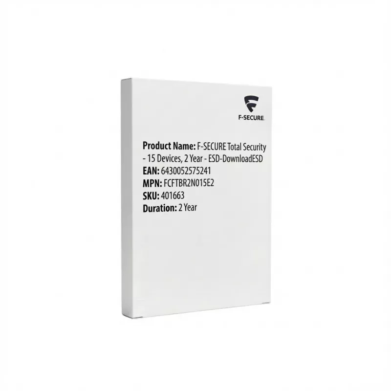 F-SECURE Total Security - 15 įrenginių, 2 metai - ESD-DownloadESD