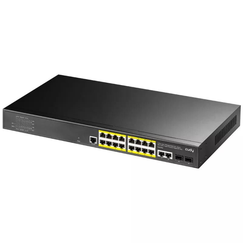 Valdomas L2 Gigabit Ethernet komutatorius Cudy GS2018PS2 16 prievadų PoE