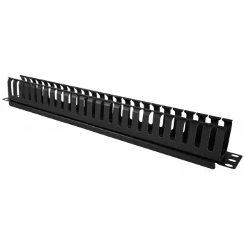 Kabelių dėžutė Alantec PK008 sieninis organizatorius 1U juodas metalas/plastikas