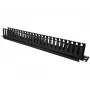 Kabelių dėžutė Alantec PK008 sieninis organizatorius 1U juodas metalas/plastikas