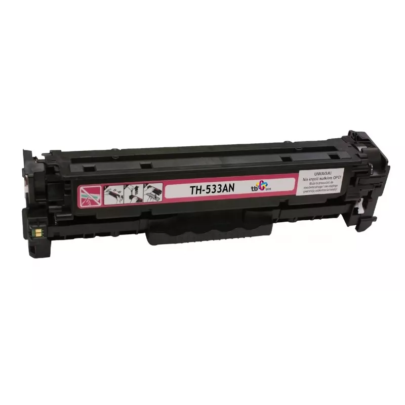 Toner TB suderinamas su HP CC533A, 100% naujas, rausvai raudona