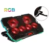 6 FAN VORTEX RGB nešiojamojo kompiuterio aušinimo padėklas