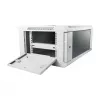 Wall-mounted rack cabinet ALLNET ALL-SMC6604GRAU 4U, Pilka, 50 kg capacity, key lock