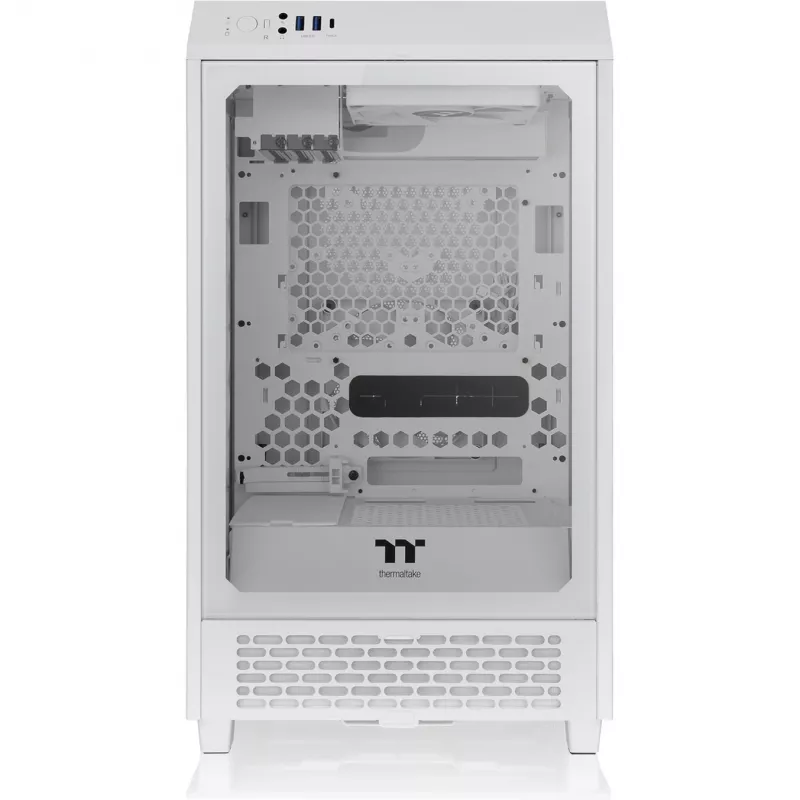 Thermaltake The Tower 200 Micro-Tower Mini-ITX korpusas su vitrinos langu baltas