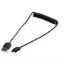 ROLINE USB 2.0 spiralinis laidas - A - Micro B - ST/ST 1,0 m - ekranuotas - USB 2.0 Type Micro B - 1 mm - spiralinis (11.02.8317)