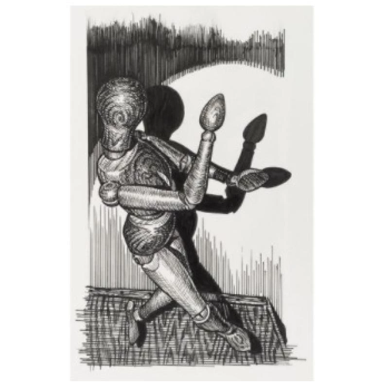 Mechaninių pieštukų rinkinys Faber-Castell 167154 — 6 vnt., juodas plastikinis korpusas, juodas švinas