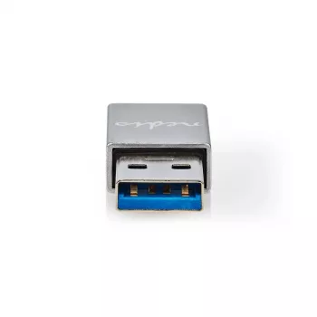 „Nedis“ USB-A adapteris USB 3.2 Gen 1 | USB-A kištukas | USB-C™ lizdas | 5 Gbps | nikeliuotas | juodas | dėžutė (CCGB60925GY)