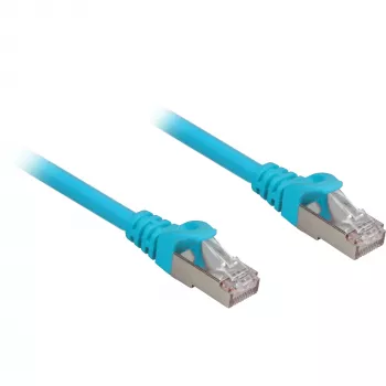 komutacinis kabelis RJ45 Cat.6a SFTP (mėlynas, 25 cm, LSOH (be halogenų))