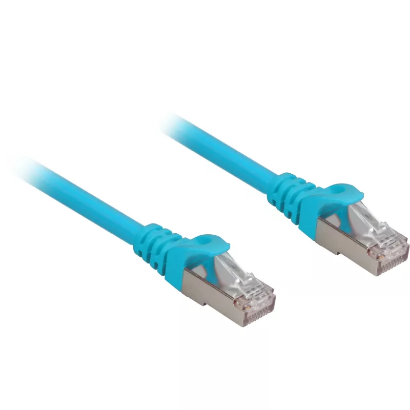 komutacinis kabelis RJ45 Cat.6a SFTP (mėlynas, 25 cm, LSOH (be halogenų))