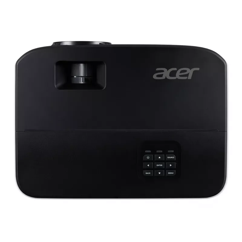 Standartinio nuotolio projektorius Acer X1229HP — DLP, XGA (1024x768), 4800 ANSI liumenų, 210 W lempa, juodas, 2,4 kg