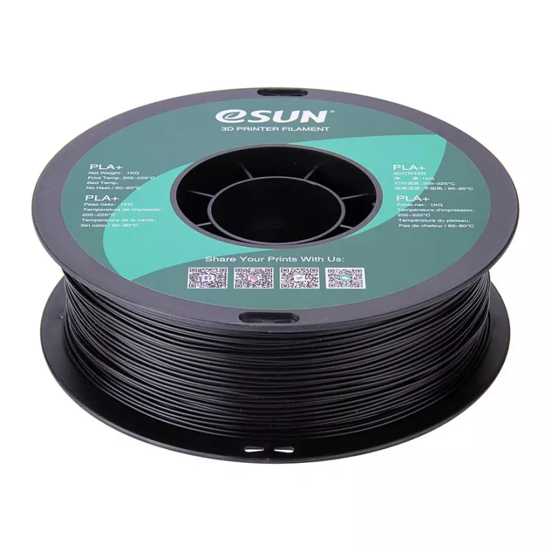 PLA+ 1,75mm JUODAS 1kg