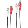 Audio laidas ShiverPeaks BS40204 2,5 m 2 x RCA juodas