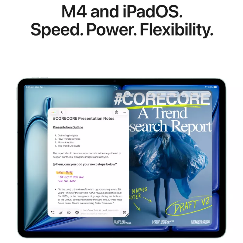 Apple iPad Air 11 M4 Wi-Fi + Cellular 512GB (Mėlynas)