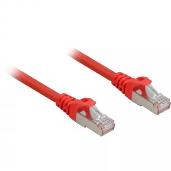 Sharkoon RJ45 CAT.6a SFTP LSOH rd 0,25 m | Behalogenis - Komutatorius