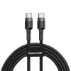 USB laidas Baseus Cafule 2m USB C Juoda Pilka